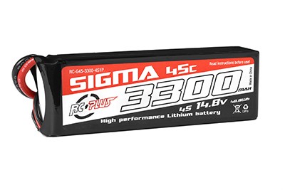 RC Plus Li-Po Batterypack Sigma 45C 3300mAh 14.8V