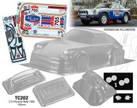 TeamC 1/10 PORSCHE RALLY 1982 Karosserie 190mm