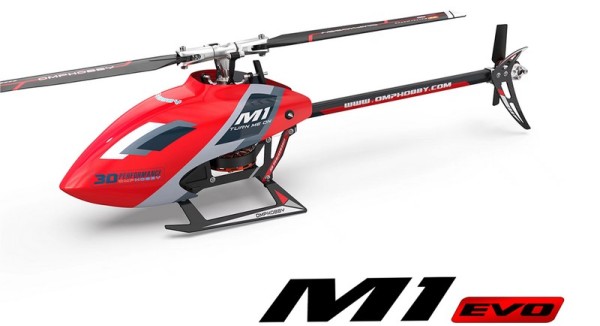 OMP Helikopter M1 EVO Rot BNF 3D