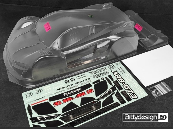 Bittydesign AR8-GT3 1/8 GT clear body 325mm 0.75mm