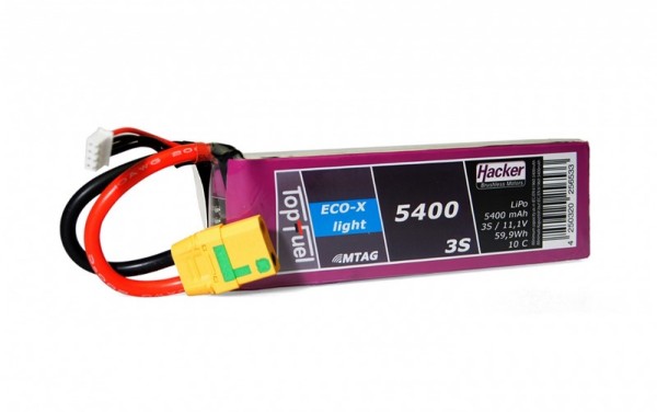Hacker Topfuel LiPo 10C-ECO-X Light 5400mAh 3S MTA