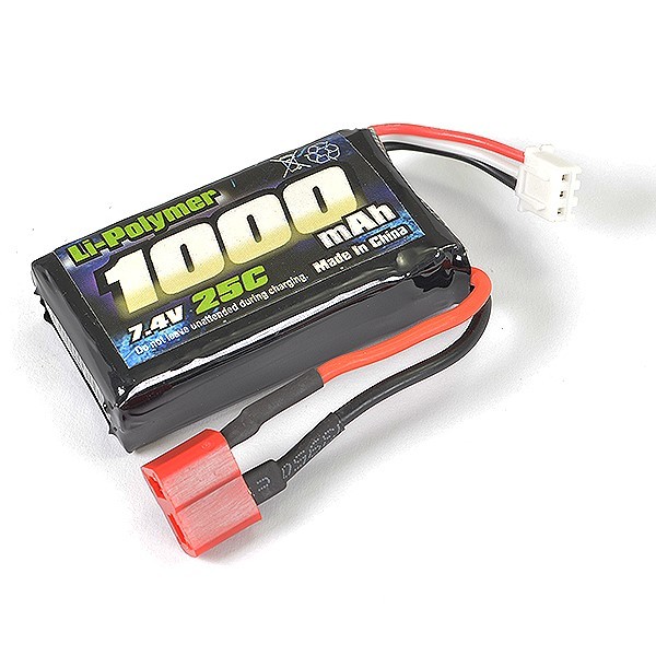 FTX TRACER LI-PO SOFT PACK 7.4V,1000MAH,25C (T-PLU