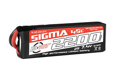 RC Plus Li-Po Batterypack Sigma 45C 2200mAh 7.4V