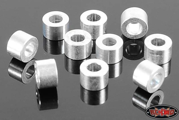 RC4WD 4mm Silver Spacer M3 Hole (10)