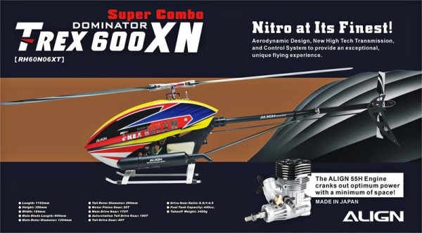 Align T-REX 600XN Nitro Super Combo Baukasten Kit