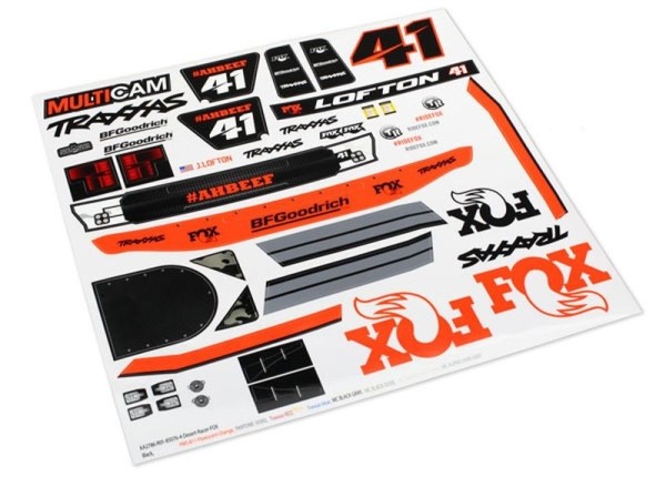 8515 Traxxas Decals Unlimited Desert Racer Fox