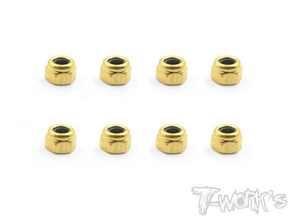 T-Work´s Golden Plated M3 Lock Nuts (8)