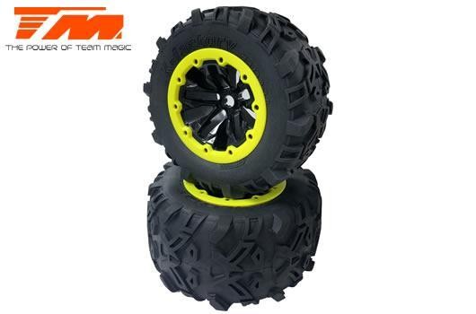 TM505252BKY Reifen Monster Truck montiert E6 7.1''