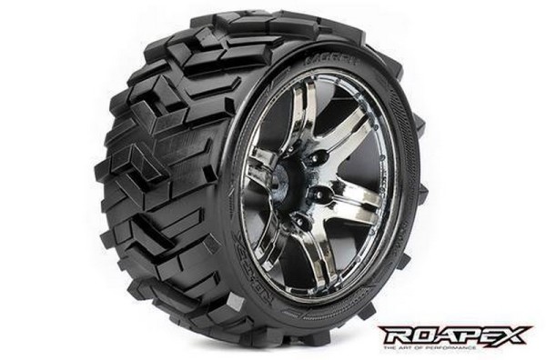 Roapex 1/10 ST Kompletträder - 12mm - Morph (2) Allrounder Reifen