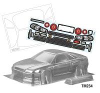 TeamC 1/10 Nissan GTR R34 Karosserie Radstand 210mm M-CHASSIS