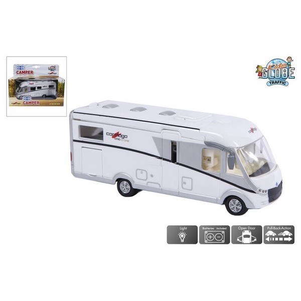 SIVA TOYS Camper Carthago Pullback + Licht 16cm