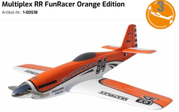 1-00518 Multiplex RR FunRacer Orange Edition