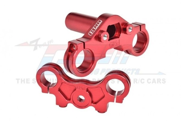 GPM Alu Triple-Clamp-Set rot 1/4 PROMOTO-MX