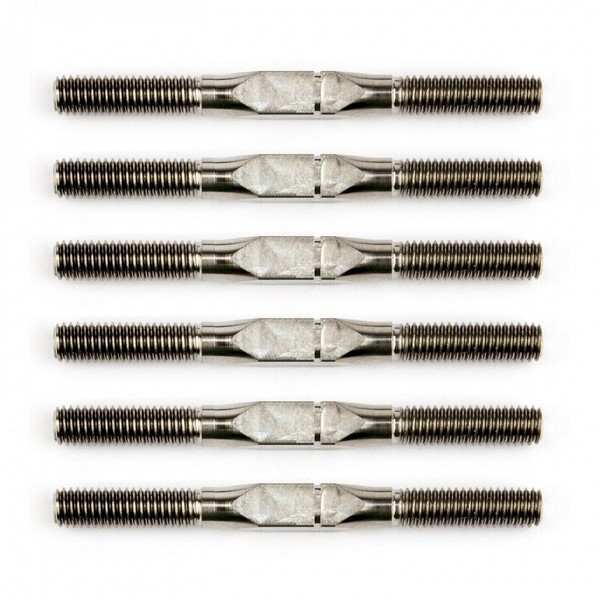 21565 Asso FT 1:14 Titanium Turnbuckle Set silver