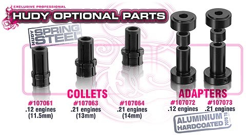 107072 Hudy Motorenlager-Einpressadapter .12 Motor