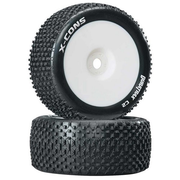 DURATRAX X-Cons Räder F/R 1/8 Truggy White 17mm