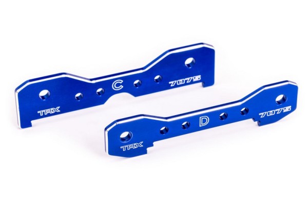 9630 Traxxas Querlenker-Halter Hinten 7075-T6 Alu Blau Sledge