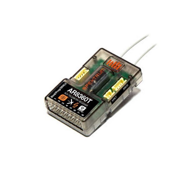 SPEKTRUM EMPFAENGER AIR AR8360T 8CH DSMX Telemetry AS3X & SAFE