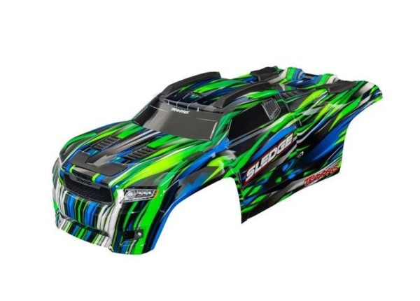 9511-GRN Traxxas Karosserie Sledge Komplett Grün