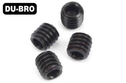 2170 DUBRO 4mm x 4 Socket Set Screws (4)