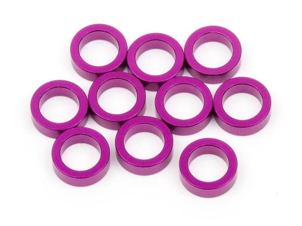 HB68795 ALUMINUM WASHER 4X6X2.0MM (PURPLE/10PCS)