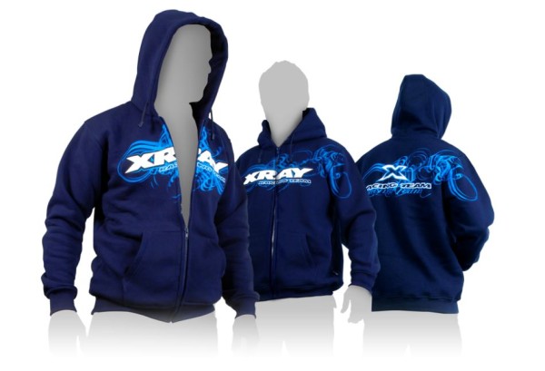 395600XS XRAY SWEATER HOODED - BLAU (XS)