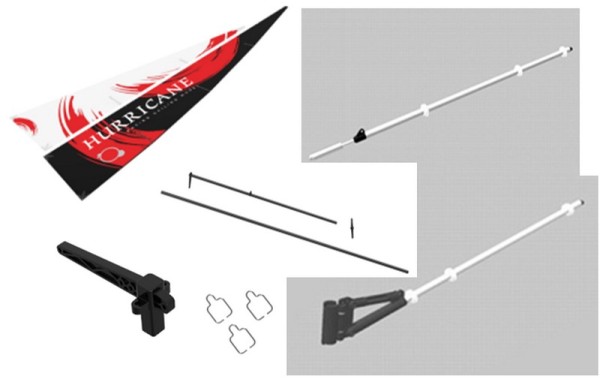 294107 / MD11535 MODSTER SR100 Hurricane Segel und Mast Set