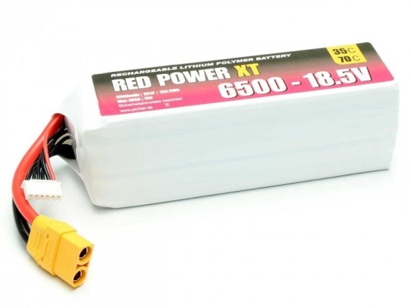 15445 LiPo Akku RED POWER XT 6500 - 18.5V XT90