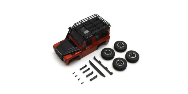 Karosserie Land Rover Defender 90 Adventure Orange Mini-Z 4X4 MX01