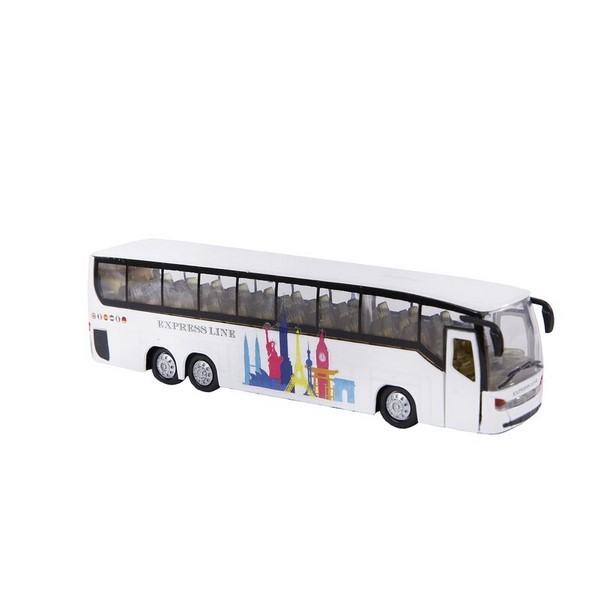 SIVA TOYS Reisebus Rückzug + Licht + Sound 19cm