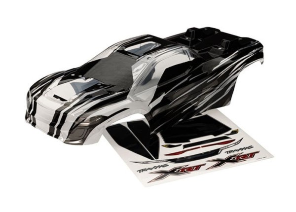 7812X Traxxas Karosserie XRT inkl. ProGraphix Teillackiert /ausgeschnitten +Fenster Scheiben ohne Cl