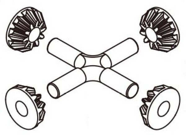 AXON TC10/3 Differenzial Zahnräder Set