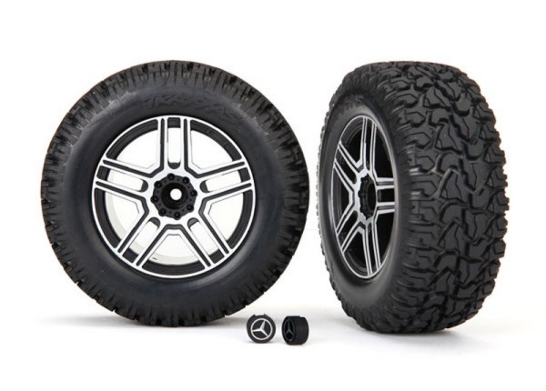 8872 Traxxas Mercedes-Benz G500 Komplettrad (2) auf 2.6" Felgen