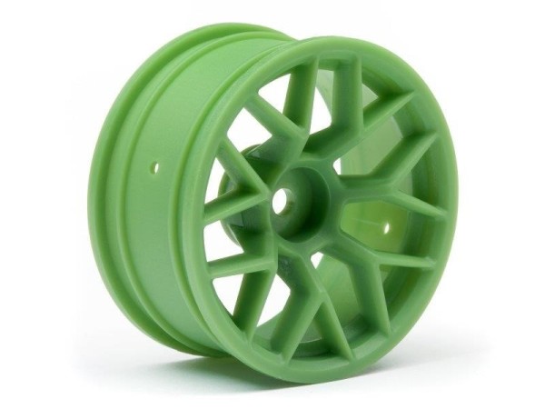 112811 RTR WHEEL 26MM GREEN (6MM OFFSET/2PCS)