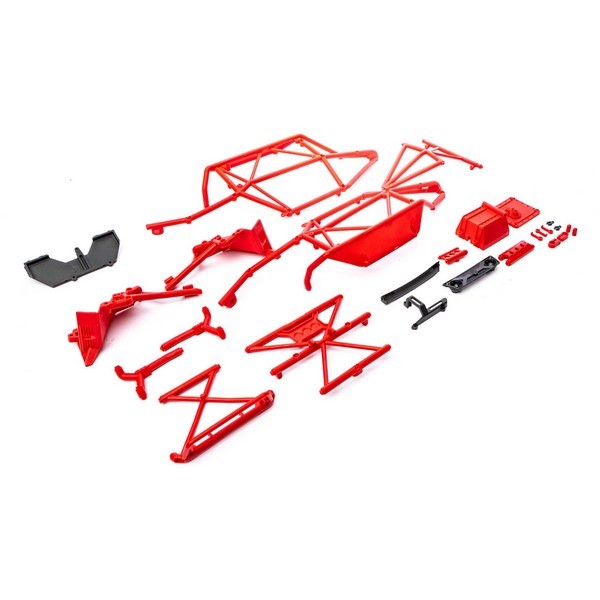 AXI231044 Axial Capra 4WS Cage Set, Complete, Red