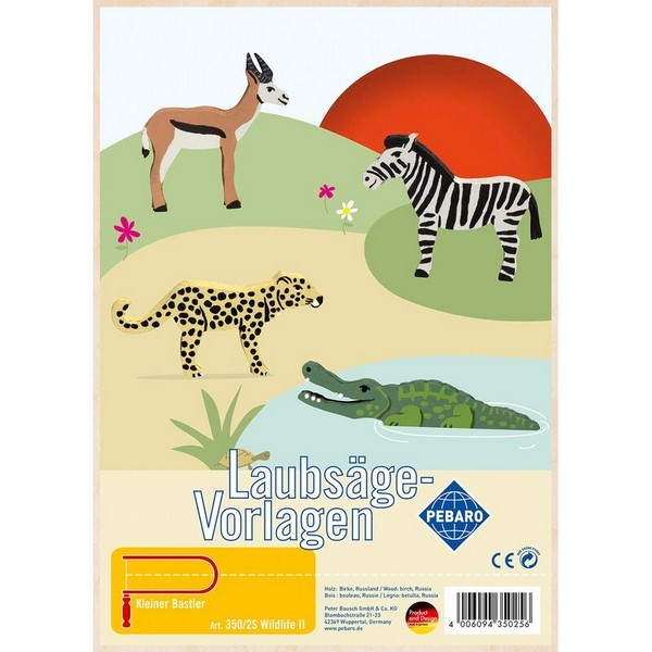 SIVA TOYS Laubsägevorlage Wildlife 2