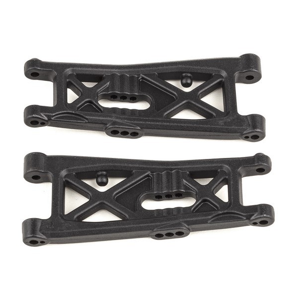 92411 Asso RC10B7 FT Front Suspension Arms, carbon