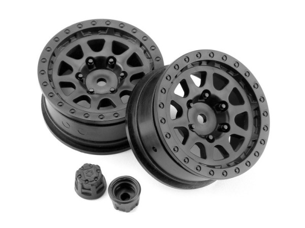 116840 CR-10 WHEEL 1.9 (BLACK/2PCS)