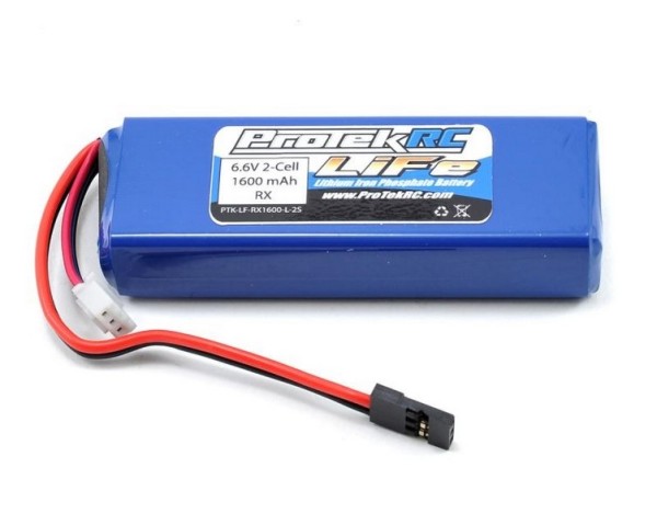 ProTek RC 6.6V/1600mAh LiFe Rx Pack (Mugen/AE/8ight-X)