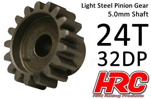 HRC73224 Motorritzel 32DP / 5mm Achse Stahl 24 Z