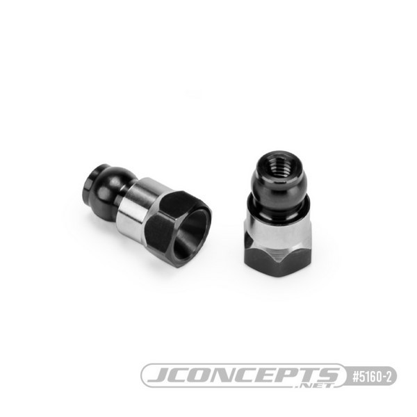 JConcepts RC10B7 Fin Titanium Rear Stand-Off 10mm Schwarz