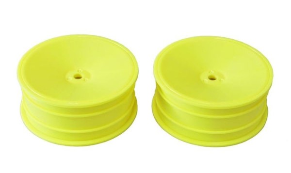 Mugen 2WD Front Wheels 2.2in 12mm Hex (Yellow) MSB