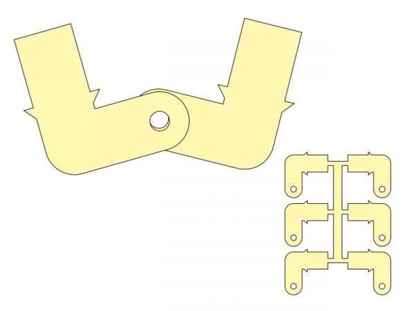 C9339 Pichler Klappenscharnier GFK 15mm (6 )