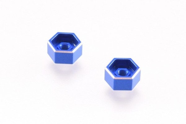 RDRP0281-BLU B6 Battery Thumb Nuts (blue/2pcs)