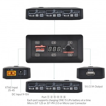 UP S-6 LiPo / LiHV Charger Micro-MX-MCPX