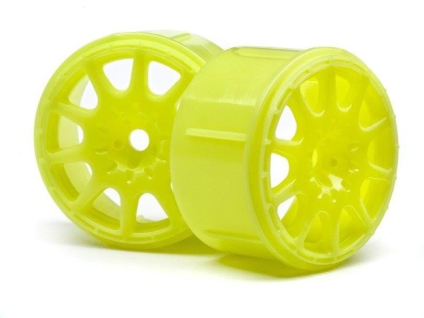 113089 MICRO RALLY WHEEL 17MM YELLOW (4PCS)