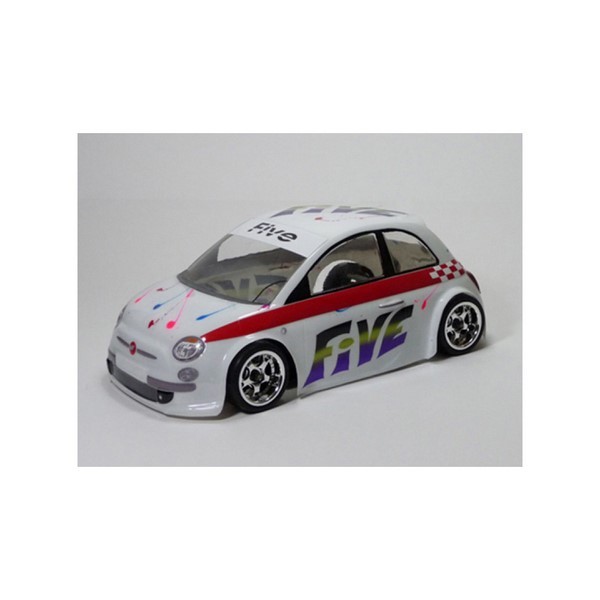 MT009001 Mon-Tech Fiat 500 Karosserie M-Chassis klar