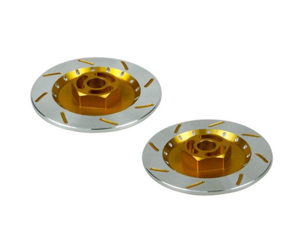 3RAC-AD12/V2A/GO Realistic Front Brake Disk Gold