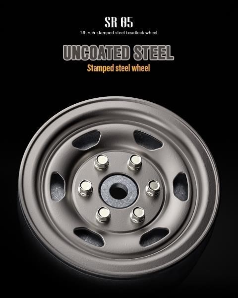 82417 GMade 1.9 SR05 Beadlock Wheels (Silver) (2)