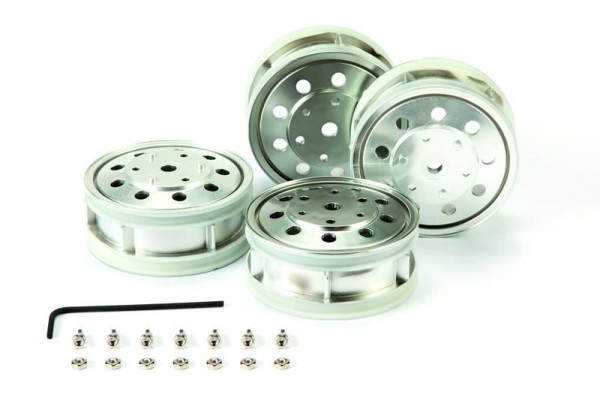 56518 Tamiya Metal-Plated Rear Wheels (22mm/matt)